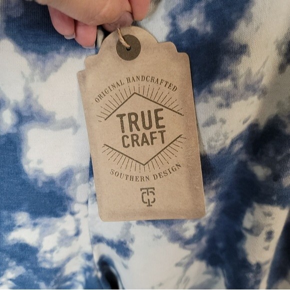 True Craft Blue Tie Dye Joggers with Pockets Womens Size Large - Picture 7 of 9